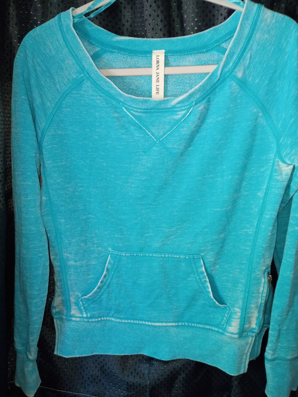 Lorna Jane Aqua Lightweight Pullover Sweatshirt